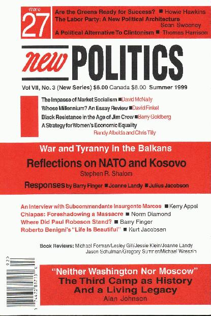 [New Politics No. 27 Cover]