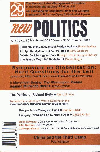 [New Politics No. 29 Cover]