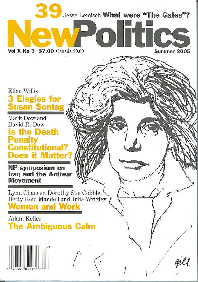 [New Politics No. 39 Cover]